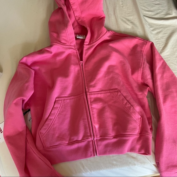 Aritzia Jackets & Coats Aritzia Tna Extra Fleece Boxy Boyfriend Zip